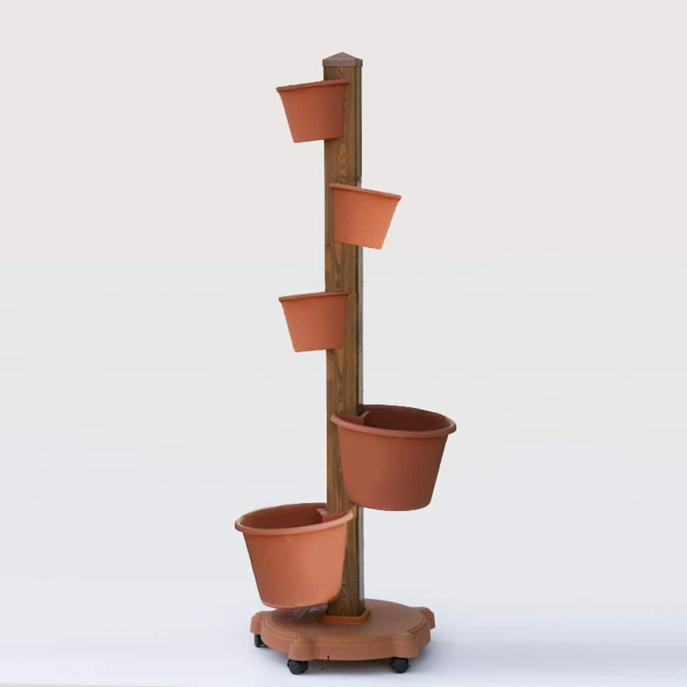 Plastic Stackable Garden Planter STGS-W - The Home Depot