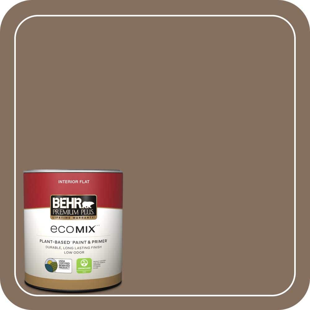 1 qt. #N230-6 Whiskey Barrel Flat EcoMix Plant-Based Interior Paint & Primer price history on PriceWatchPro
