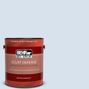 1 gal. #580A-2 Icy Bay Extra Durable Flat Interior Paint & Primer