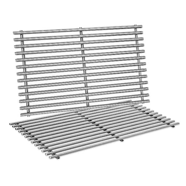 7637 Stainless Steel Replacement Cooking Grates for Weber Spirit E-210 E-220 S-210 S-220 with Front Control