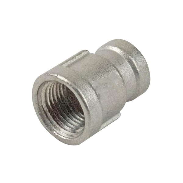 ProLine 3/8 in. FIP x 1/4 in. FIP Stainless Steel Reducing Coupling Fitting