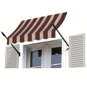 10.38 ft. Wide New Orleans Fixed Awning (31 in. H x 16 in. D) Brown/Tan