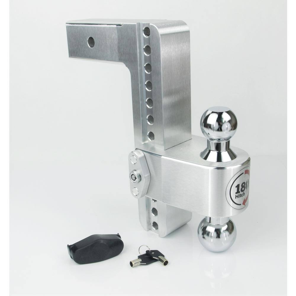 Weigh Safe 180 Hitch CTB10-2.5 10 in. Drop Hitch, 2.5 in. Receiver 18,500  LBS GTW - Dual Pin Keyed Lock CTB10-2.5