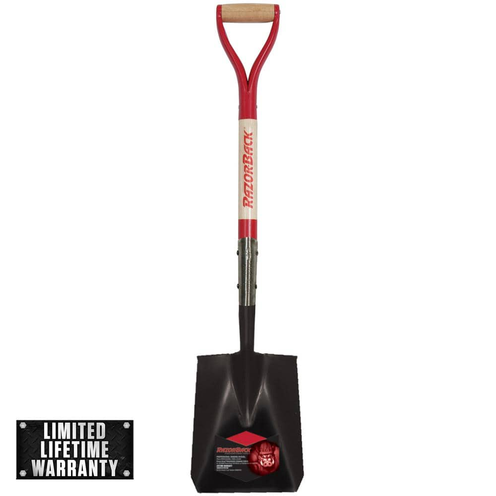 Razor-Back 30 in. Wood D-Handle Transfer Shovel