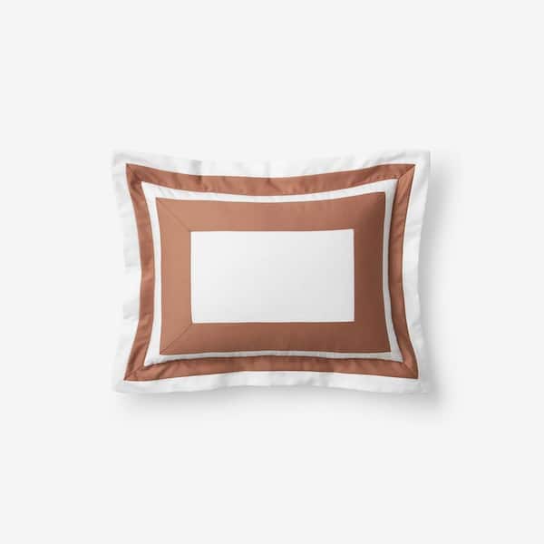 The Company Store Legends Hotel Double Border Caramel Wrinkle-Free Sateen Boudoir