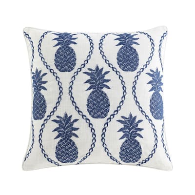 blue decorative pillows