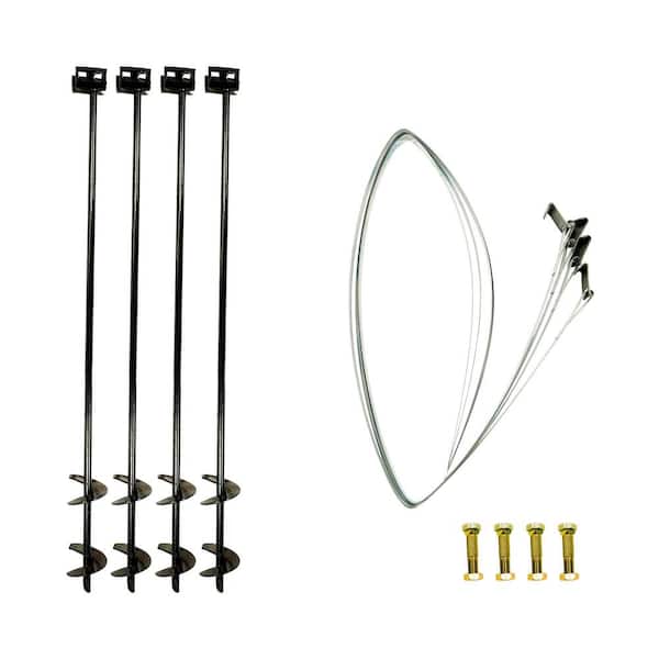 48 in. x 3/4 in. Double Head Anchoring Kit with Straps and Bolts (4-Pack) Specialty Fastener