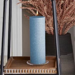 3 in. x 9 in. Timberline Williamsburg Blue Unscented Pillar Candle