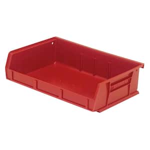 Ultra Series 2.11 qt. Stack and Hang Bin in Red (8-Pack)