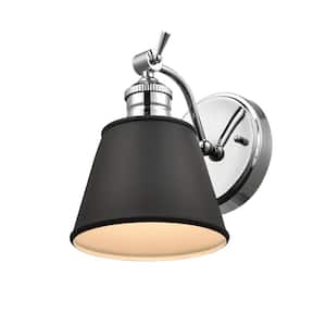 Layne 6.5 in. 1-Light Chrome Wall Sconce