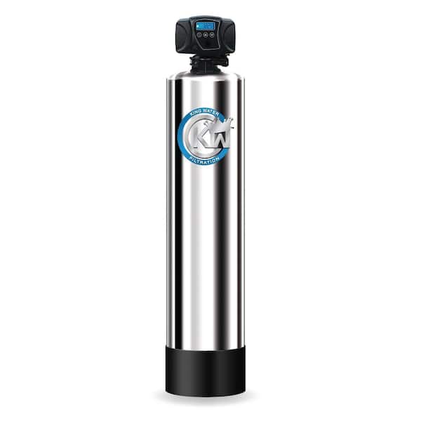 KING WATER FILTRATION Platinum Series 25 GPM 6-Stage Water Municipal Filtration and Salt-Free Conditioning System (Treats up to 6 Bathrooms)