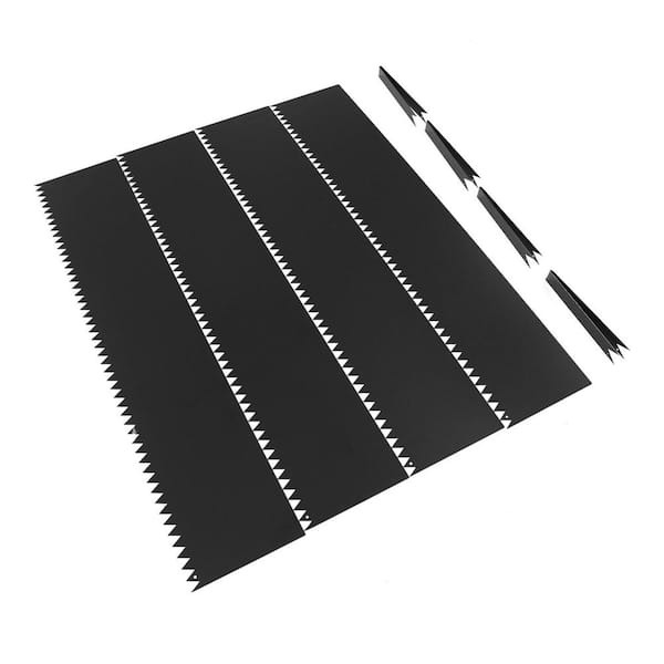 40 in. x 8 in. Black Metal Garden Edging Landscape Edging Lawn Edge for Garden Yard (4-Pieces)