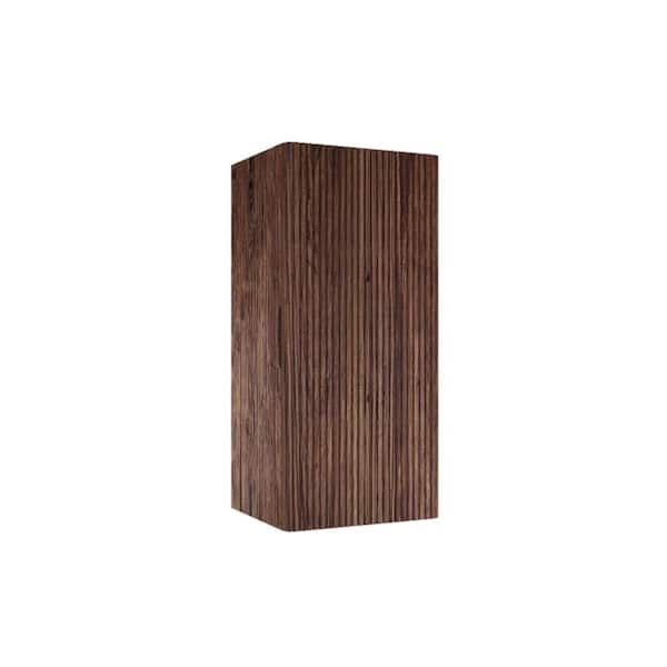 13.8 in. W x 11.8 in. D x 29.5 in. H Bathroom Storage Wall Cabinet in Walnut