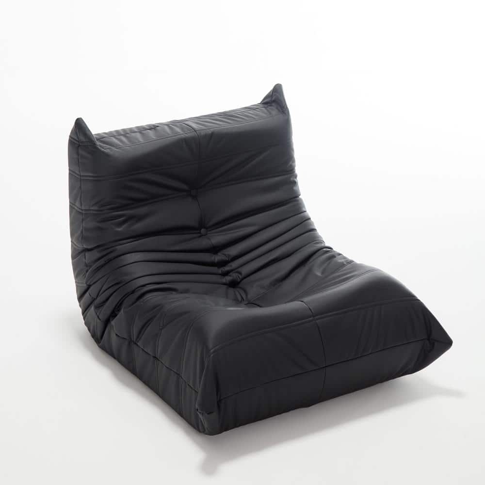 Morden Fort Modern Black Memory Foam Giant Bean Bag Chair Recliner