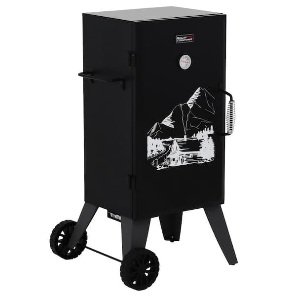 Royal Gourmet Analog Electric Smoker in Black With 3 Cooking Grates