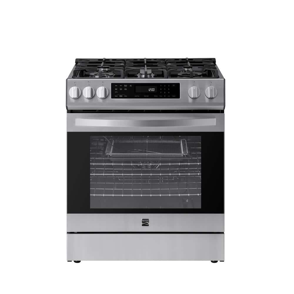 30-inch Stainless Steel Freestanding Gas Range with Convection and Self-Cleaning
