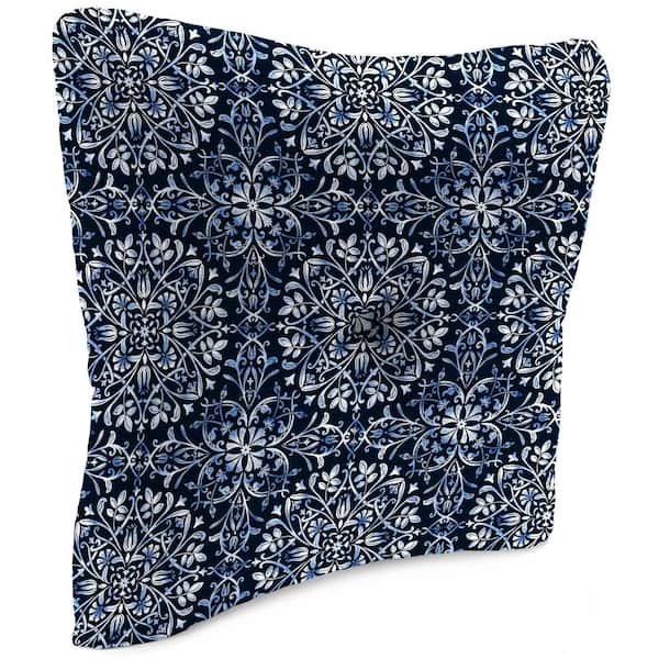 24 in. W x 23.5 in. H x 7 in. T Square Tufted Outdoor Chair Back Cushion