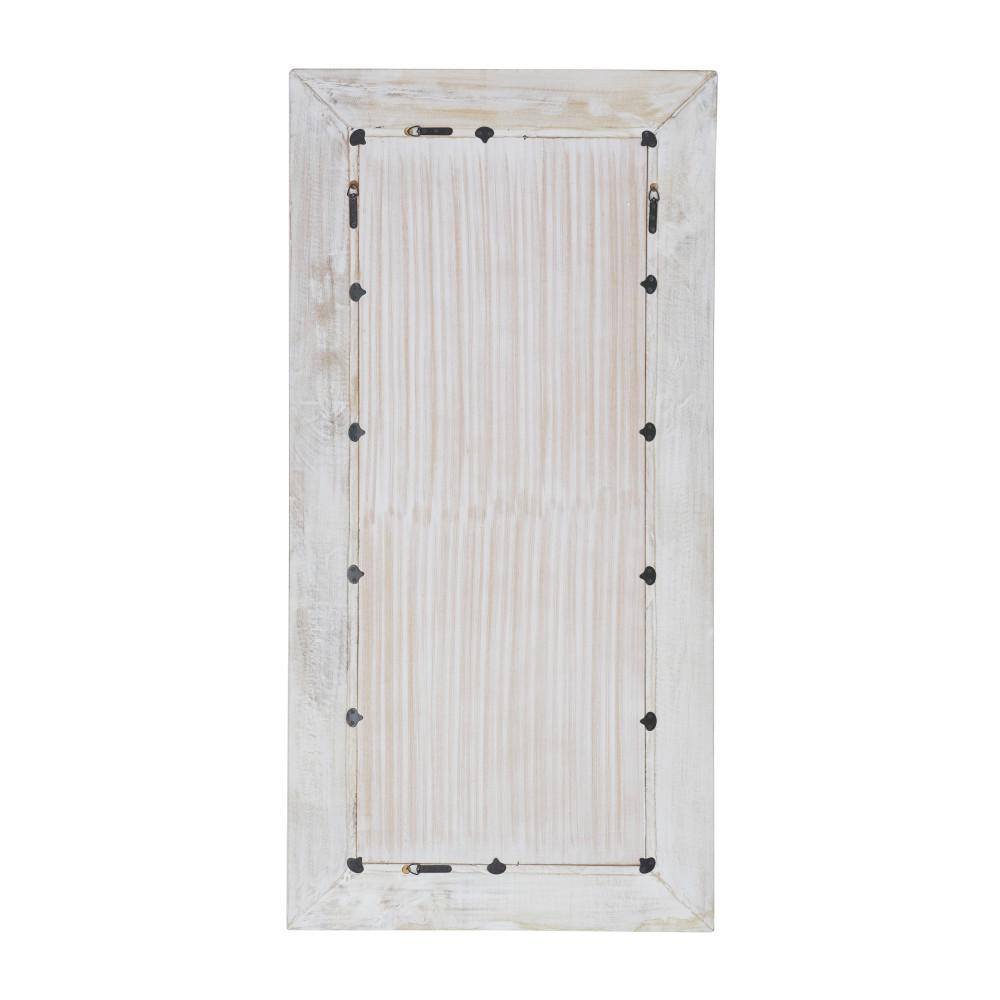 Elegant Traditional 71'' Full-Length Brown Wood Framed Mirror