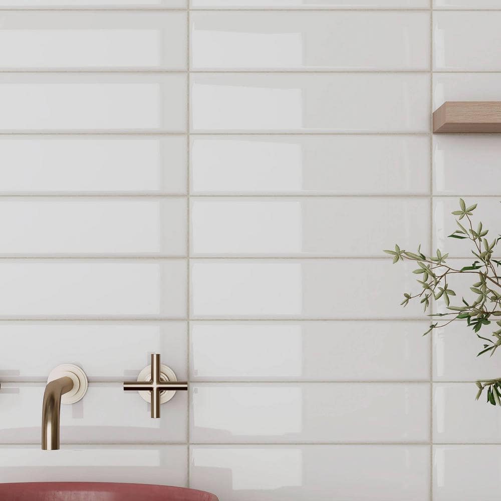 White Gloss 3x12 Ceramic Subway Wall Tile