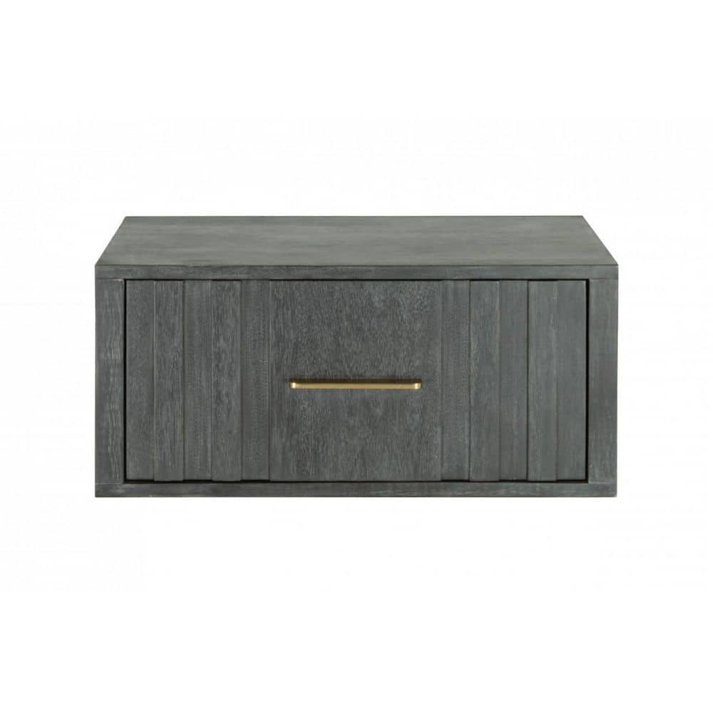 Gray 1 Drawer 27 in. W Nightstand