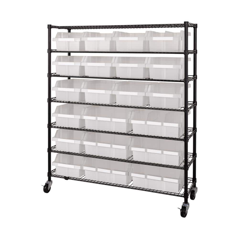 Seville Classics 7-Tier Commercial NSF Certified 21-Bin Rack