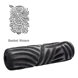 9 in. Basket Weave Textured Foam Roller Cover