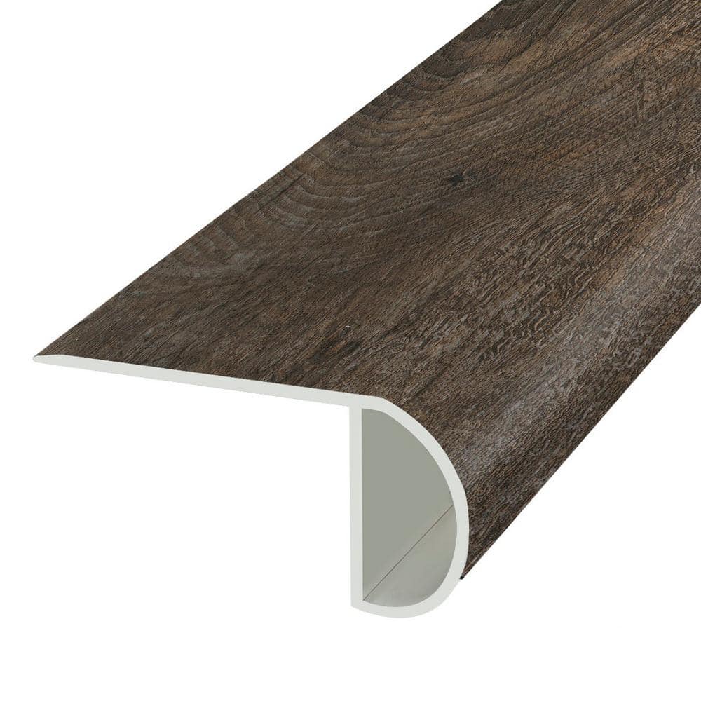 Umber Oak Waterproof Vinyl Stair Nose Trim, 94 inches