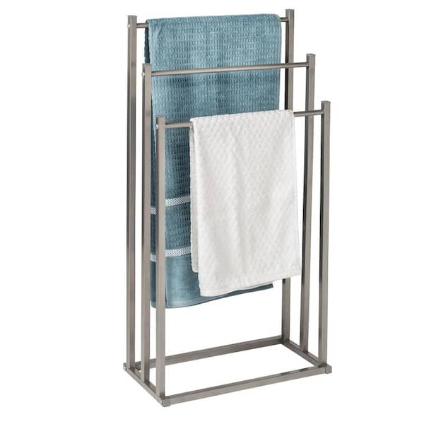 Honey Can Do 11 x 26 Satin Nickel 2 Tier Wire Steel Shower Caddy