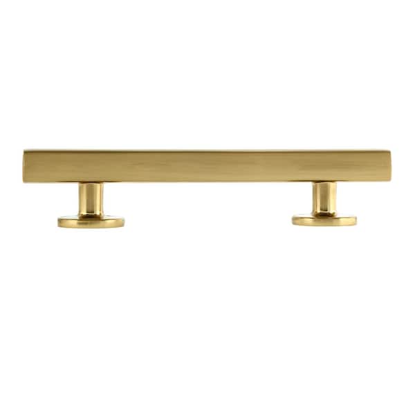 50-Pack Flynn 3-1/2 in. (89 mm) Center-to-Center Modern Satin Brass Bar Drawer Pull