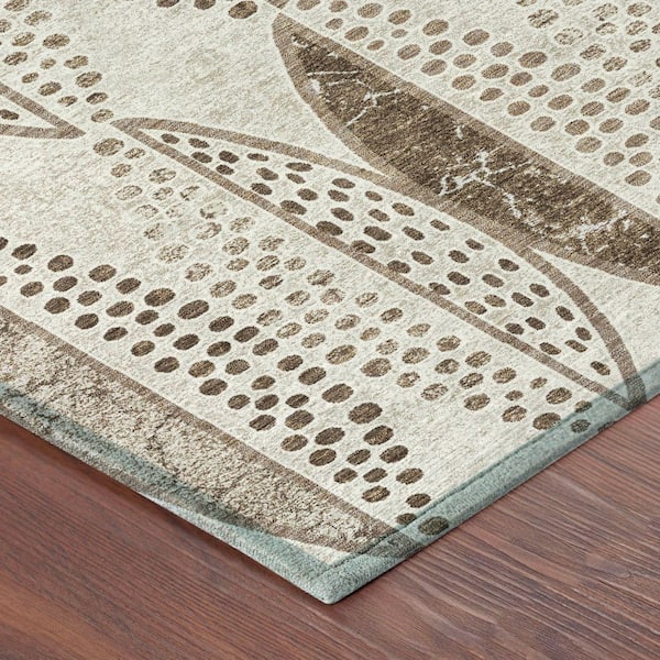 Chantille Machine Washable Indoor/Outdoor Abstract ACN2711 Beige 2 ft. x 3 ft. Accent Rug