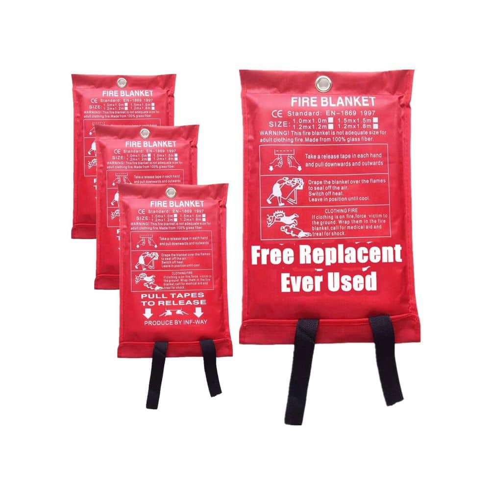 Fiberglass Emergency Survival Thermal Safety Fire Blanket Home Kitchen Heat Shield 3.3 x 3.3 ft. price history on PriceWatchPro