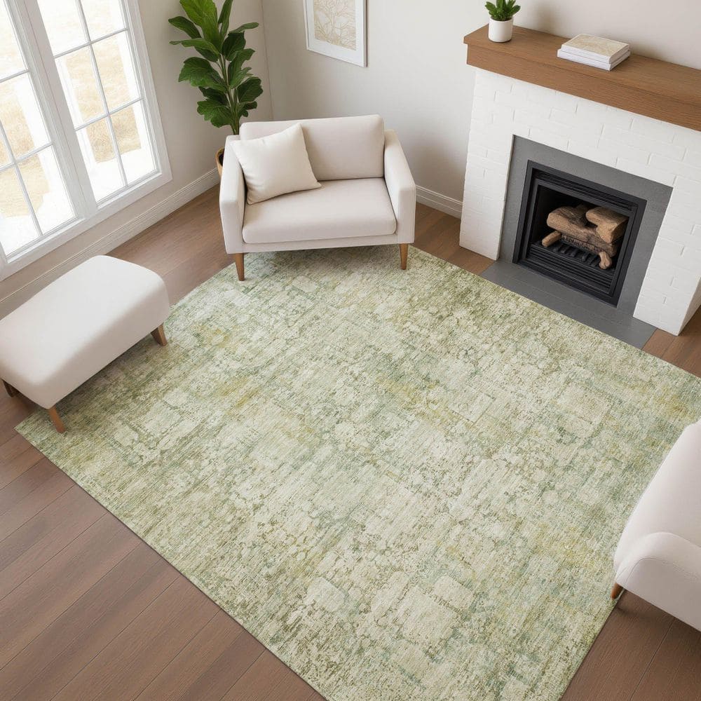 Mayfield Premium Machine Washable Abstract AMF1764 Beige 5 ft. x 7 ft. 6 in. Area Rug price history on PriceWatchPro