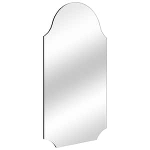 20 in. W x 36 in. H Irregular Accent Wall Mounted Frameless Mirror