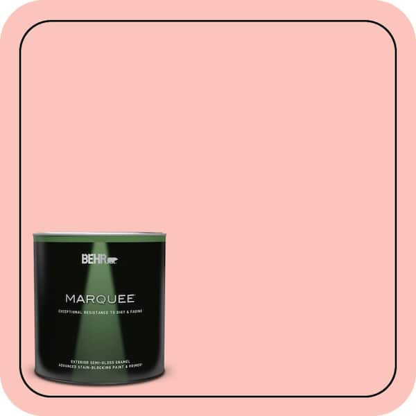 BEHR MARQUEE 1 qt. #170C-3 Coral Bells Semi-Gloss Enamel Exterior Paint & Primer