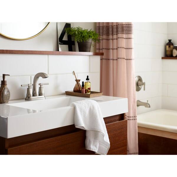 Ayda Single-Handle 1-Spray Tub and Shower Faucet in Spot Resist Brushed Nickel (Valve Included)
