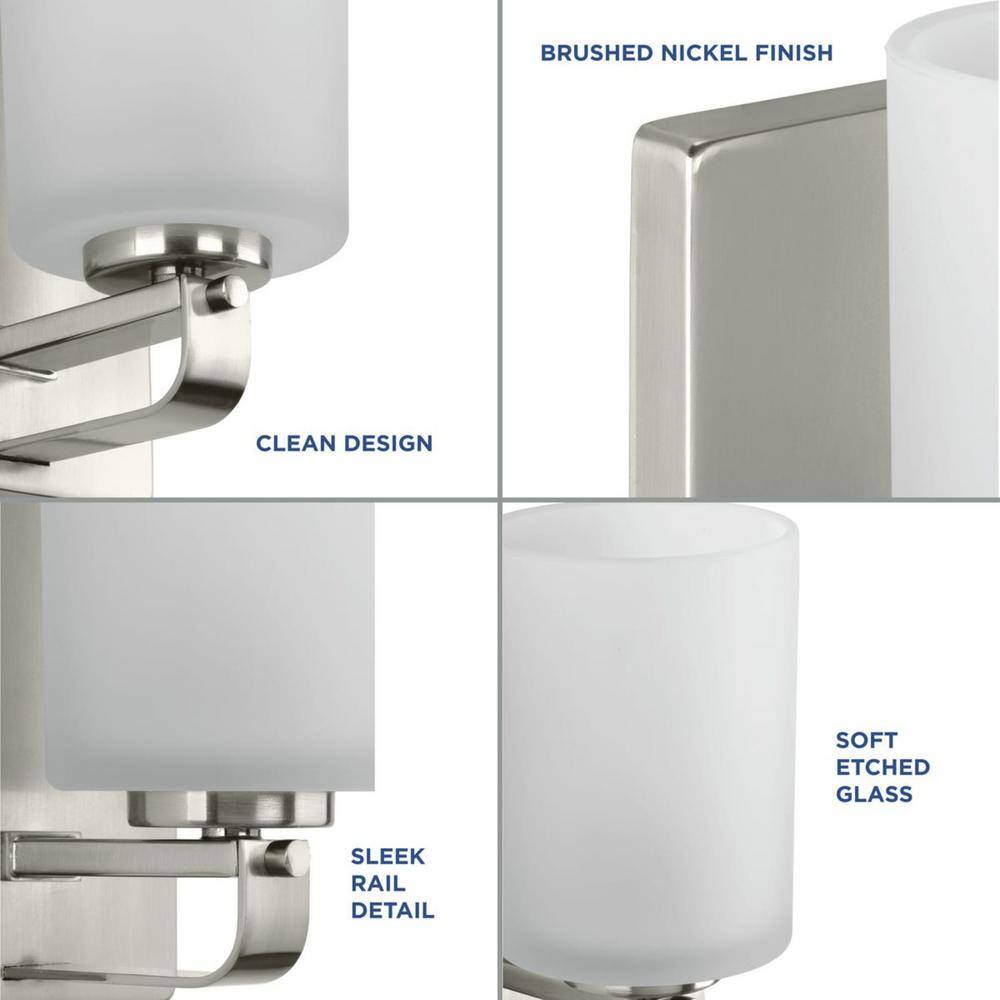 League 5.5'' Brushed Nickel Cylinder Bath Vanity Light