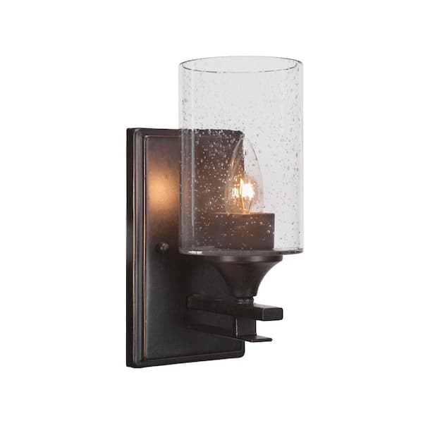 Ontario 1-Light Dark Granite Wall Sconce