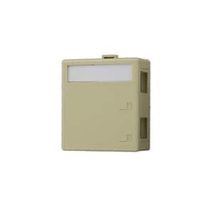 2-Port QuickPort Surface Mount Box, Ivory