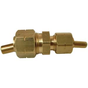 LTWFITTING 3/16 in. O.D. Brass Compression Coupling Fitting (10-Pack)  HF62310 - The Home Depot