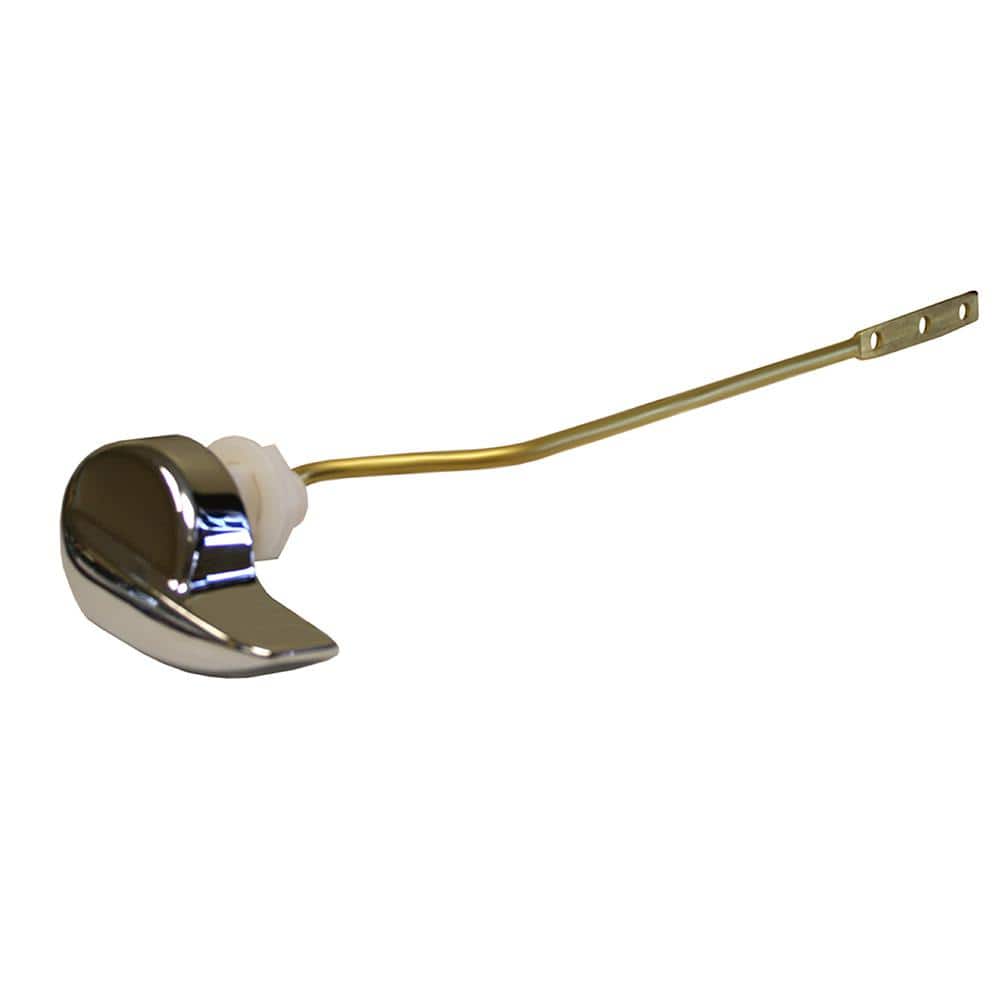 JONES STEPHENS Toilet Tank Trip Lever for TOTO THU004 Side Mount with 10  in. Offset Brass Arm and Metal Handle in Chrome Plated T01081 - The Home  Depot