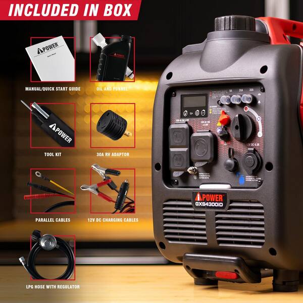 thumbnail image 2 of Inverter Generator 4300W Gas Powered Portable Generator 2 of 10