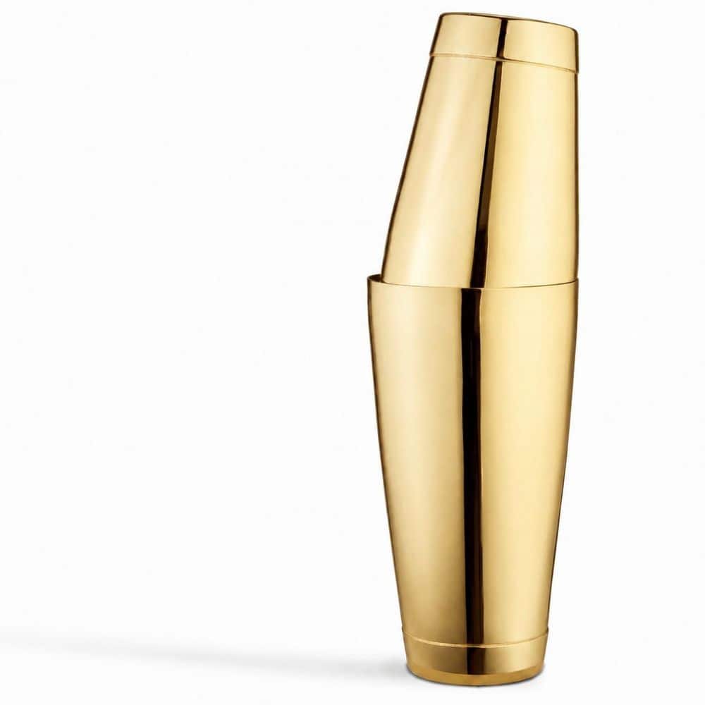 18 oz & 28 oz Boston Cocktail Shaker Set, Weighted and Unweighted Stainless Steel Tins, Gold price history on PriceWatchPro