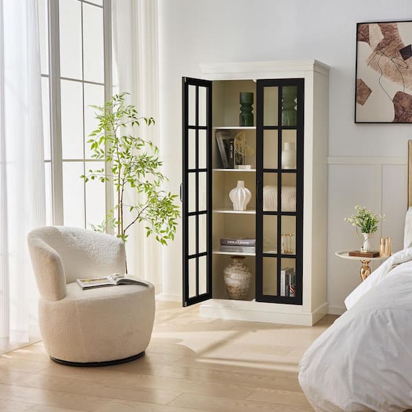 Harper & Bright Designs Rustic Style Black and Cream White