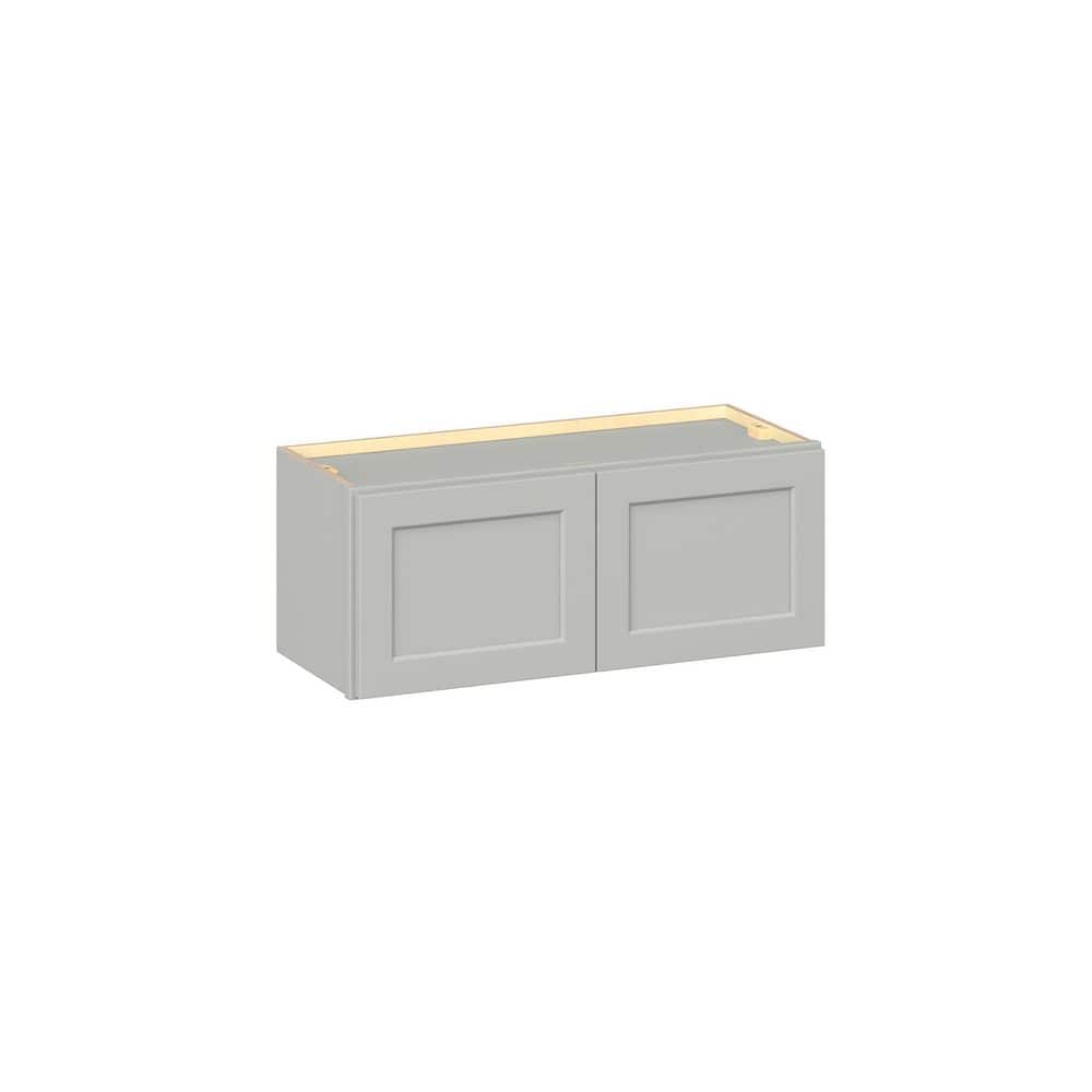 Emerson Whisper Gray Wall Bridge 2 door Ready to Assemble Kitchen Cabinet (30 in. W x 12 in. H x 12 in. D) price history on PriceWatchPro