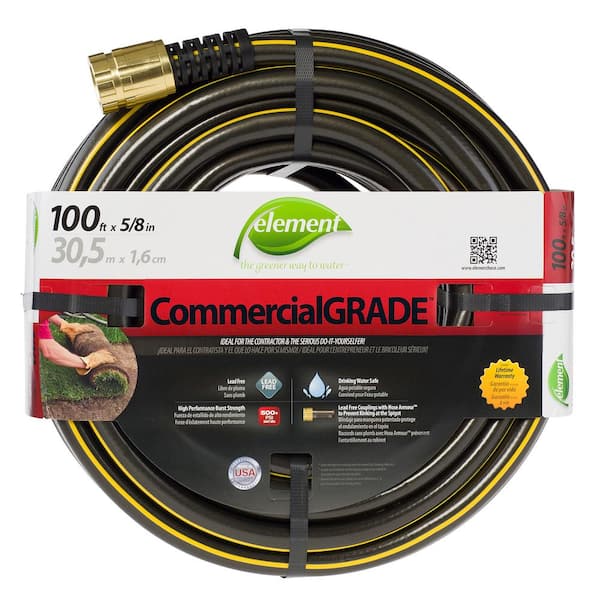 CommercialGrade 5/8 in. x 100 ft. Heavy Duty Contractor Water Hose