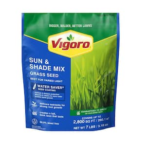 7 lbs. Sun and Shade Grass Seed Mix with Water Saver Seed Coating