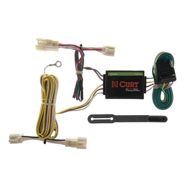 CURT Custom Vehicle-Trailer Wiring Harness, 4-Way Flat Output, Select Toyota Camry, Quick Electrical Wire T-Connector