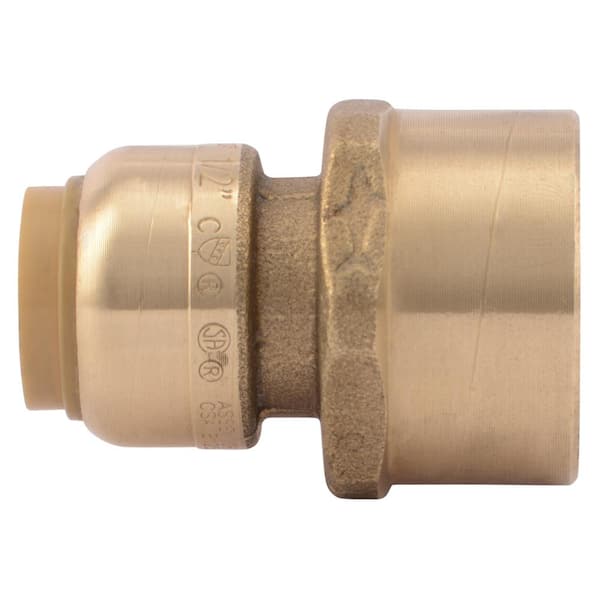 Proline Series 1/2-in x 3/4-in Barbed Adapter Fitting in the Brass Fittings  department at