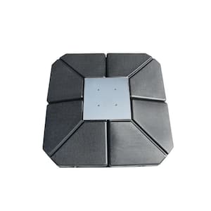 4-pieces HDPE Patio Umbrella Base in Black