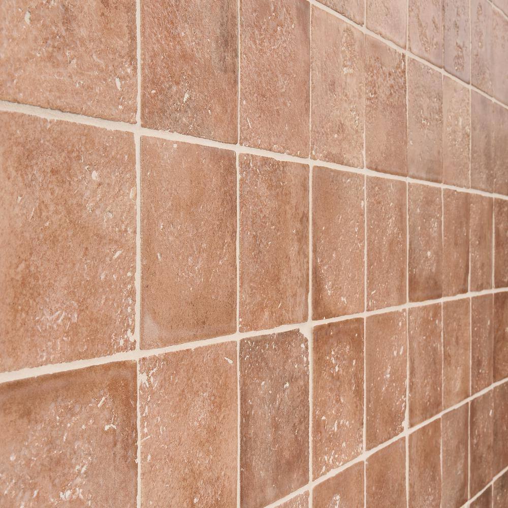 Terracotta Textured Ceramic Wall Tile for Kitchen and Bathroom
